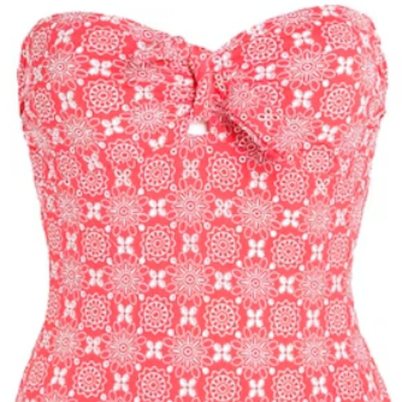 Brand New MICHAEL Michael Kors Tie Front One-Piece Swimsuit - Picture 6 of 15